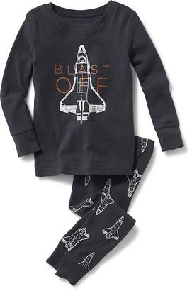Old Navy "Blast Off" Graphic Sleep Set for Toddler & Baby