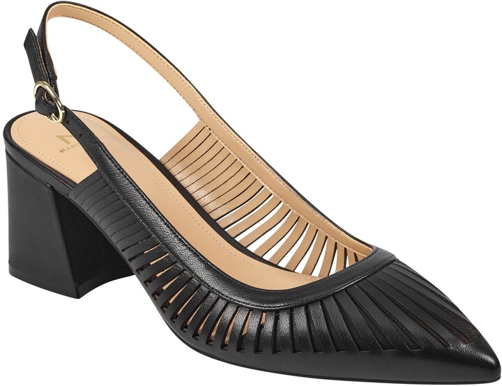 zabie slingback pointed toe pump