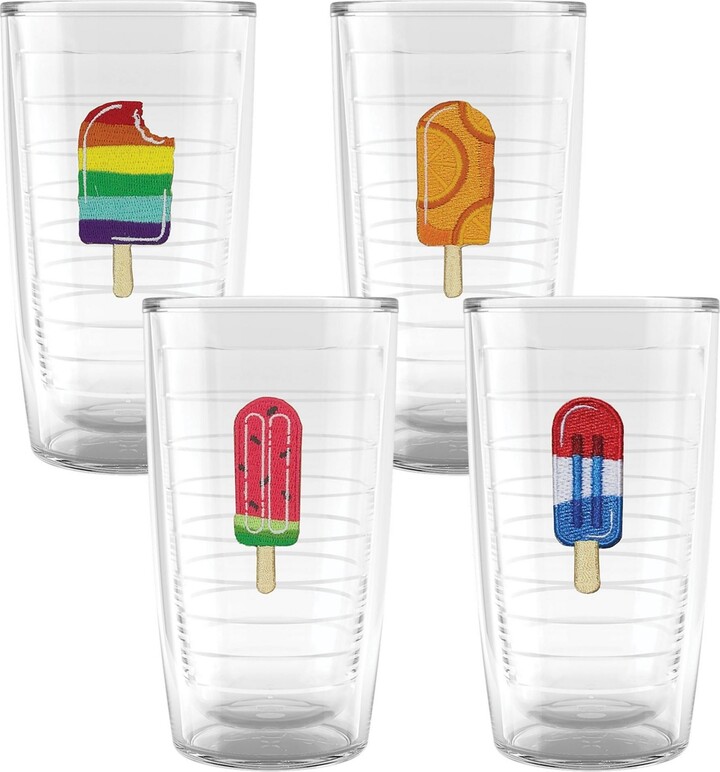 Tervis Clear & Colorful Tabletop Made in USA Double Walled Insulated  Tumbler Travel Cup Keeps Drinks Cold & Hot, 16oz - 4pk, Assorted 