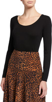 Thumbnail for your product : Lafayette 148 New York Scoop-Neck Fine Gauge Merino Wool Rib Sweater