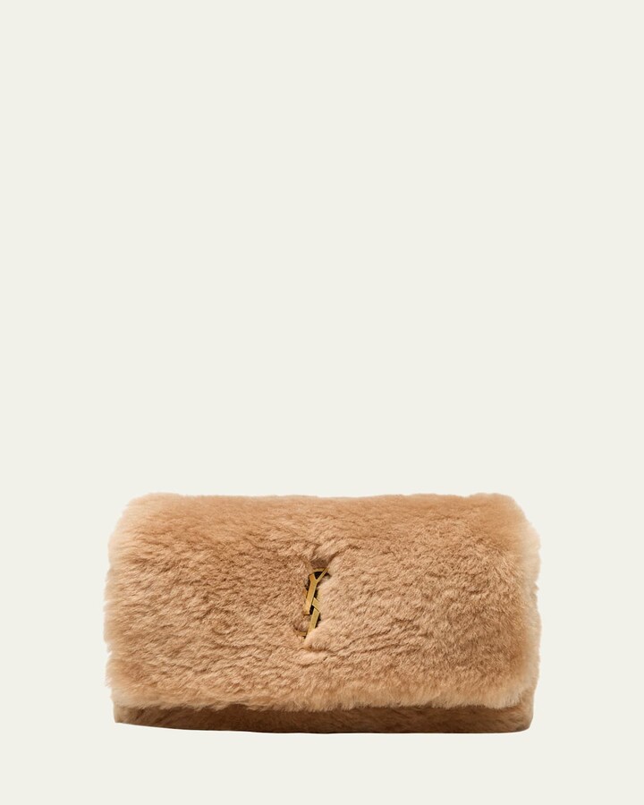 Saint Laurent Kate Small Crossbody Bag in Shearling