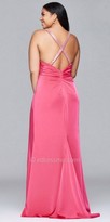 Thumbnail for your product : Faviana Rhinestone Criss Cross Back Pleated Plus Size Evening Dress