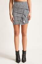 Thumbnail for your product : Forever 21 Glen Plaid Flounce Mini Skirt