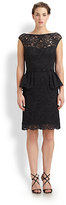Thumbnail for your product : Teri Jon by Rickie Freeman Lace Peplum Dress