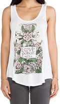 Thumbnail for your product : Lauren Moshi Bessy Small Foil Daisy Happyface Tank