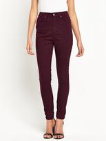 Thumbnail for your product : Love Label High Waisted Super Skinny Tube Jeans