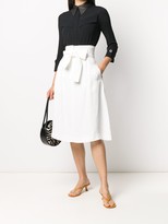 Thumbnail for your product : Elisabetta Franchi Belted Midi Skirt