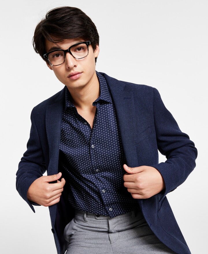 Calvin Klein Men's Blue Sport Coats & Blazers | ShopStyle