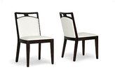 Thumbnail for your product : Baxton Studio Pontus Brown Wood and Cream Leather Modern Dining Chair Set of 2