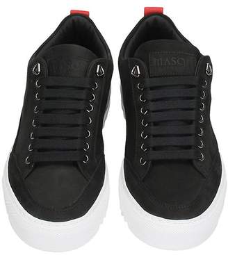 Mason Garments Black Nabuk Sneakers