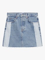 Thumbnail for your product : MANGO Grace Contrast Denim Mini Skirt, Blue