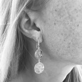 Thumbnail for your product : Auree Jewellery Jodhpur Crystal, Moonstone & Yellow Gold Vermeil Double Drop Earrings