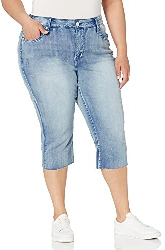 Seven7 Womens High Rise Breezy Skinny Cropped Jean 