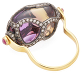 Thumbnail for your product : Amrapali 18K Yellow Gold, Amethyst, Ruby & 3.40 Total Ct. Diamond Statement Ring