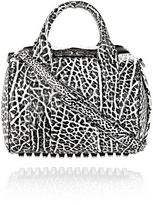 Thumbnail for your product : Alexander Wang Rockie Sling In Pebbled White And Black With Rhodium