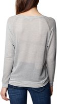 Thumbnail for your product : True Religion Long Sleeve Mesh Raglan Womens Knit Top
