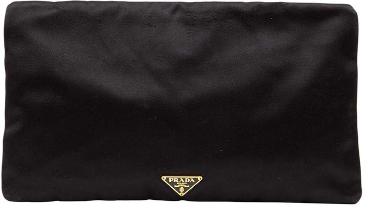 prada black clutch