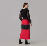 Thumbnail for your product : Amanda Wakeley Red Cloque Wrap Skirt