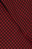 Thumbnail for your product : Marc Jacobs Cropped Houndstooth Twill Straight-leg Pants - Red