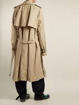 Thumbnail for your product : J.W.Anderson Double Breasted Twill Trench Coat - Womens - Beige
