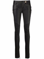 Thumbnail for your product : Balmain Biker leather skinny trousers