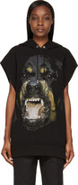 Thumbnail for your product : Givenchy Black Rottweiler Print Sleeveless Hoodie