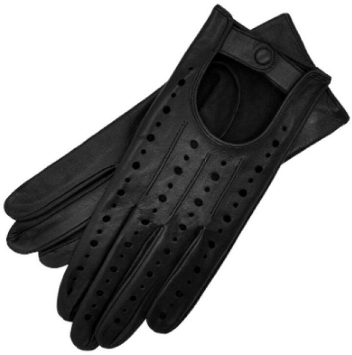 Harssidanzar Leather Driving Gloves For Womens,Lambskin Unlined Ladies motorcycle Driving Gloves GL009