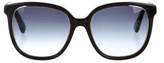 Thumbnail for your product : Oscar de la Renta Embellished Oversize Sunglasses