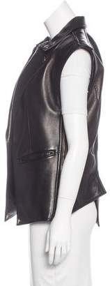 Givenchy Leather Moto Vest