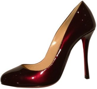burgundy louboutin