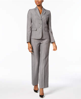 Le Suit Melange Three-Button Pantsuit