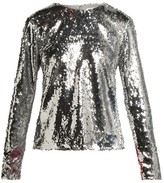 Thumbnail for your product : Racil Judy Sequinned Top - Silver