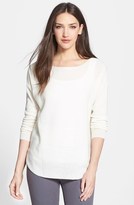 Thumbnail for your product : Vince Rack Stitch Shirttail Sweater (Online Only)