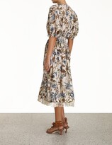 Thumbnail for your product : Zimmermann Aliane Shirred Waist Dress