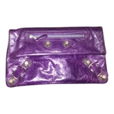 Thumbnail for your product : Balenciaga Purple Leather Clutch bag