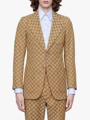 Gucci GG canvas single-breasted jacket