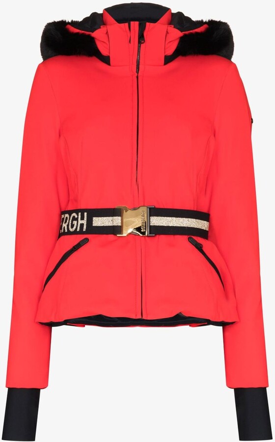 Goldbergh Red Hida Belted Ski Jacket ShopStyle