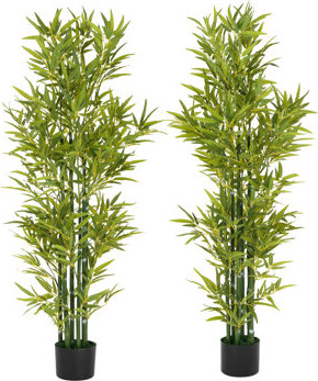 Orren Ellis 5' Artificial Bamboo with Pot, Set of 2