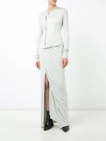 Thumbnail for your product : Rick Owens Lilies off centre fastening jacket