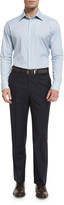 Thumbnail for your product : Brioni Phi Flat-Front Wool Trousers, Navy
