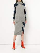 Thumbnail for your product : Coohem contrast fitted pencil skirt