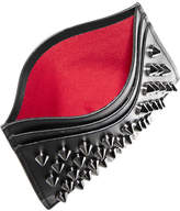 Thumbnail for your product : Christian Louboutin Kios Spiked Leather Cardholder - Black