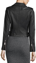 Thumbnail for your product : IRO Ashville Cropped Leather Jacket