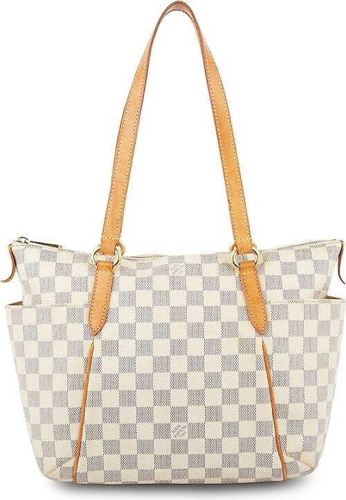 Louis Vuitton Damier Azur Totally MM Tote Bag Shoulder with Zipper