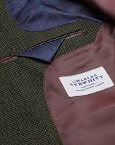 Thumbnail for your product : Charles Tyrwhitt Slim Fit Olive Birdseye Lambswool Wool Jacket Size 36
