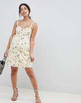 Thumbnail for your product : ASOS Maternity DESIGN Maternity mini sundress in ditsy floral print