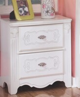 Thumbnail for your product : Signature Design by Ashley Luminous White Exquisite 2-drawer Night Stand