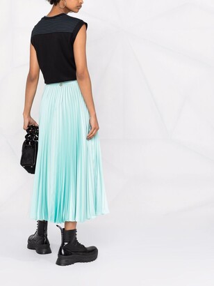 Twin-Set High-Waisted Pleated Skirt