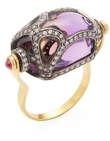 Thumbnail for your product : Amrapali 18K Yellow Gold, Amethyst, Ruby & 3.40 Total Ct. Diamond Statement Ring