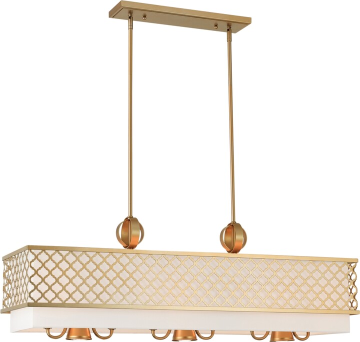 Livex Arabesque 6-Light Linear Chandelier
